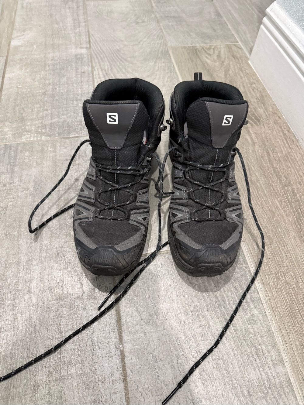 Salomon Black and Gray Men's Boots